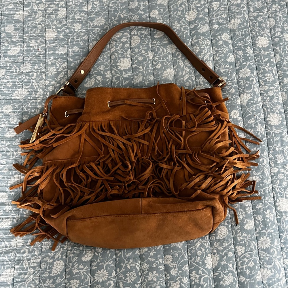 Vince Camuto Joni Drawstring Suede Bucket Bag